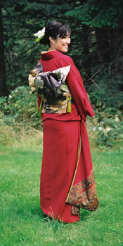 Photo of Kana Mercer in her Kimono
