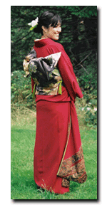 Photo of Kana Mercer in her Kimono